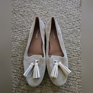 Homers Artisan Tan Suede Loafers with Tassels